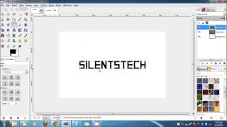GIMP Tutorial  How to Add a Gradient Style on the Text [upl. by Kucik]