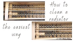 The Easiest Way to Clean Heating Radiators One tool needed [upl. by Aerdnna835]