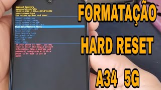 Como formata galaxy A34 5G Hard Reset [upl. by Queena]