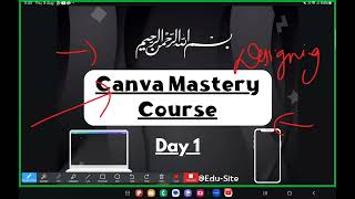 DAY 1  DESIGN LIKE A PRO  CANVA MASTERY COURSE  Intro to Graphic Designing amp Homepage Overview [upl. by Eitak460]