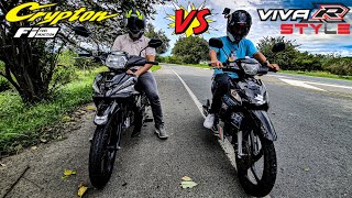 🔥 YAMAHA CRYPTON FI VS SUZUKI VIVA R  DRAG RACE 🚀 [upl. by Edieh]