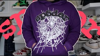 SP5DER Web Purple Hoodie Review  ON Body [upl. by Anana]