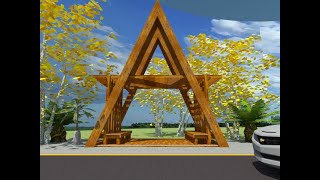 CABANA  Wooden Structure  ARIS Design [upl. by Molli824]