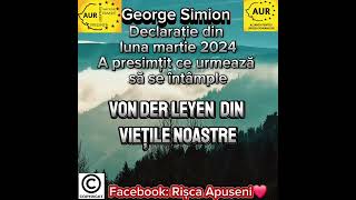 Avertismentul lui George Simion din martie 2024 georgesimion AUR [upl. by Lorin]