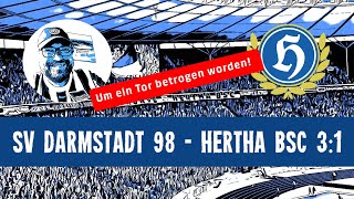 SV Darmstadt 98  Hertha BSC 31  😡BETRUG😡  Spielanalyse [upl. by Carilyn306]