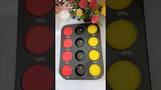 Red VS Yellow Satisfying color mixing recipes🌈colormixingcolormixingvideodiyacryliccolormixing [upl. by Oicnerual370]