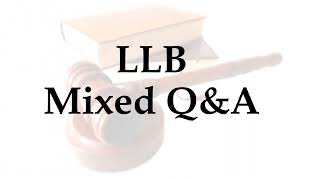 LLB ENTRANCE EXAM QUESTION amp ANSWER I MOST IMPORTANT QUESTIONS🙋Part 1 [upl. by Atilamrac]