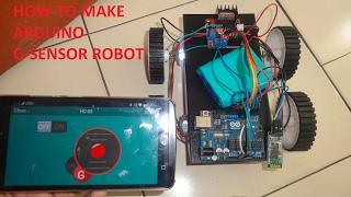 HOW TO MAKE GSENSOR ROBOT CAR USING ARDUINO [upl. by Pippa]