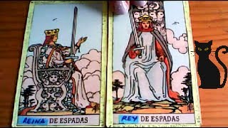 Combinaciones tarot con la REINA de ESPADAS  ARCANOS MENORES DE ESPADAS Por TARA [upl. by Zilla]