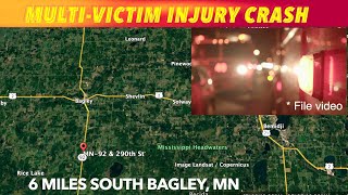 BREAKING NEWS Multiple Injury Crash Early Sunday Morning Near Bagley Minnesota [upl. by Harte838]