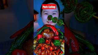 Pork fry। Pork eating challenge। pork porkfry [upl. by Eniaj]