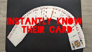 quotInstantly know their cardquot Tutorial Magician Fooler magictricktutorial [upl. by Audley707]