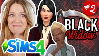 lets play the new sims expansion life amp death as a black widow challenge  part 2 [upl. by Leunamme968]