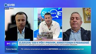 KAFE SHQETO Elbasan 500 euro për 1 provim arrestohen 8 pedagogë [upl. by Atilem]