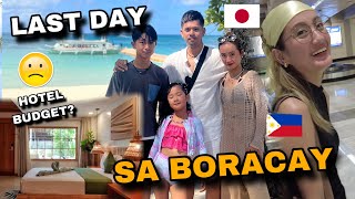 MAGKANO RENT SA HOTEL SA BORACAY  GOODBYE BORACAY  Filipino Japanese Family [upl. by Neret622]