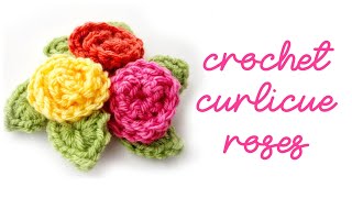 How to Crochet a Curlicue Rose [upl. by Ueih]