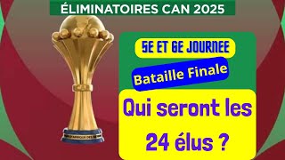 QUALIFICATIONS CAN 2025 La Bataille Finale des Éliminatoires commence Qui seront les 24 élus [upl. by Jennine]