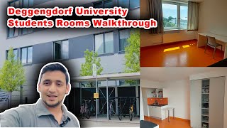 DIT Deggendorf University 🎓 International Students Apartments Walkthrough  DIT Students Rooms 2023 [upl. by Esereht242]