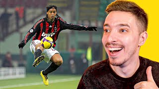 REACTIONEZ LA MOMENTELE DE GENIU ALE LUI RONALDINHO DE LA AC MILAN [upl. by Leschen997]