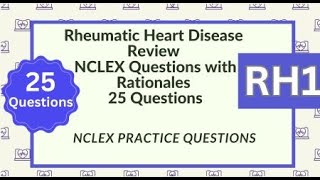 Rheumatic Heart Disease Questions and Answers 25 Cardiovascular System Nursing Exam Questions Test [upl. by Branscum]