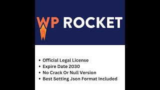 Wp rocket plugin Professional setup guideline With JSON Setting file [upl. by Eilyab]