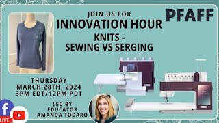 Knits Sewing vs Serger [upl. by Shepp597]