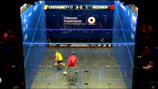 Squash  MegaRallies EP78  Rosner v Castagnet  US Open 2014 [upl. by Esidarap645]