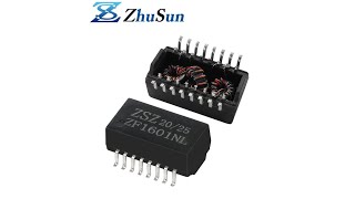 10100 BaseT Single Port SMD Telecom Lan Transformer XFMRS XF11FB05ANLSGI Compatible ZhuSun Jack [upl. by Citron]