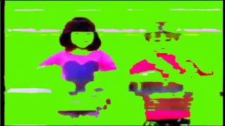 Damaged VHS effect Green screen [upl. by Rasaec]