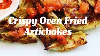 How to Make Crispy Oven Fried Artichoke Hearts Using Jarred Artichokes [upl. by Ankney]