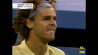 Gustavo Kuerten v Max Mirnyi US Open 2001 [upl. by Kcinnay]