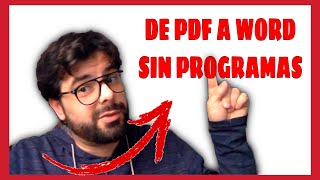 🚀 Cómo CONVERTIR PDF a WORD Sin Programas 📚 ¡Tutorial SÚPER RÁPIDO ⚡ [upl. by Aerdnaeel642]