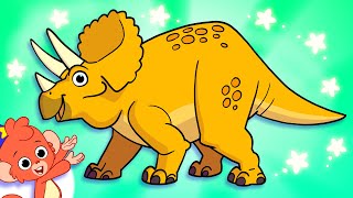 Club Baboo Dinosaurs for Kids  Long Dinosaur Video  TRex Spinosaurus Triceratops [upl. by Swigart]