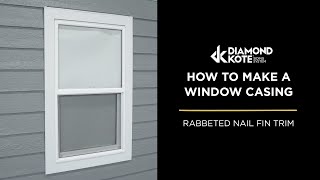 How to Make A Window Casing with Rabbeted Trim [upl. by Ellinad787]