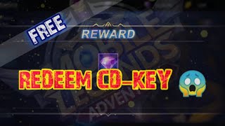 FREE DIAMONDS  NEW REDEEM CDKEY  Mobile Legends Adventure [upl. by Germano]