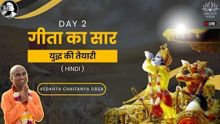 Bhagavad Gita Course Day 02 Hindi  ISKCON Noida  Vedanta Chaitanya Das  06th Jan24 [upl. by Namharludba]