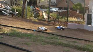 Traxxas Slash VXL 4x4 VS Slash 2WD on Dirt Oval Part 2 [upl. by Adams]