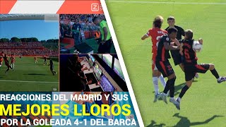 REACCION a LLOROS de MADRIDISTAS por la GOLEADA 41 del Barça contra el Girona  Lloran por penales [upl. by Ocire802]