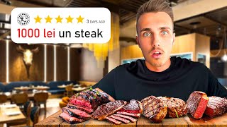 Testez Top Steakhouseuri Din Romania Preturi Colosale [upl. by Allyce]