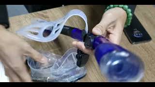 How to attach the snorkel mask to the snorkel [upl. by Harper]