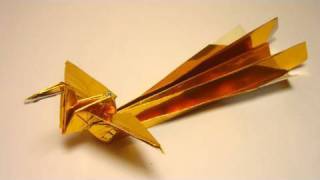 Origami Houou 鳳凰  japanese quotPhoenixquot [upl. by Ahilam]