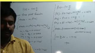 Evaluate the Integral by using Gauss Quadrature Three Point Formula ME 8692 FEA UNIT V [upl. by Corso]