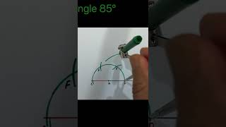 Construction of angle 85° by using compass By G N maths like share this construction of angle [upl. by Adnamor103]