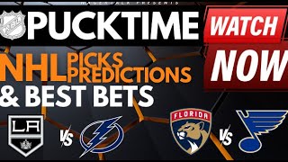 NHL Predictions Picks amp Odds  Kings vs Lightning  Panthers vs Blues  PuckTime Jan 9 [upl. by Jensen]