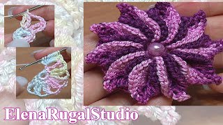 3D CROCHET Flower Patterns [upl. by Mines]