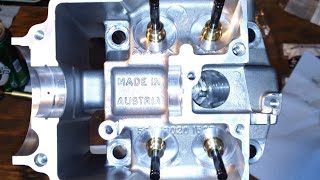 How to install valve guides in a dirt bike head  without a press [upl. by Feeney648]