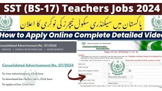 Government teaching jobs 2024  How to apply govt teaching jobs in Punjab 2024  Jobs in Pakistan [upl. by Healey528]