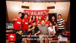 Glory Glory Man United Thai Version [upl. by Lomasi]