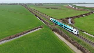 Arriva trein van Hindeloopen naar Molkwerum 15112024 1206 [upl. by Manson]