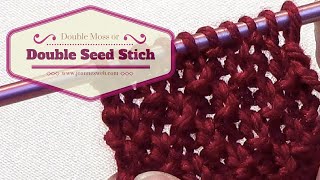 Double Seed Stitch or Moss Stitch [upl. by Volkan322]